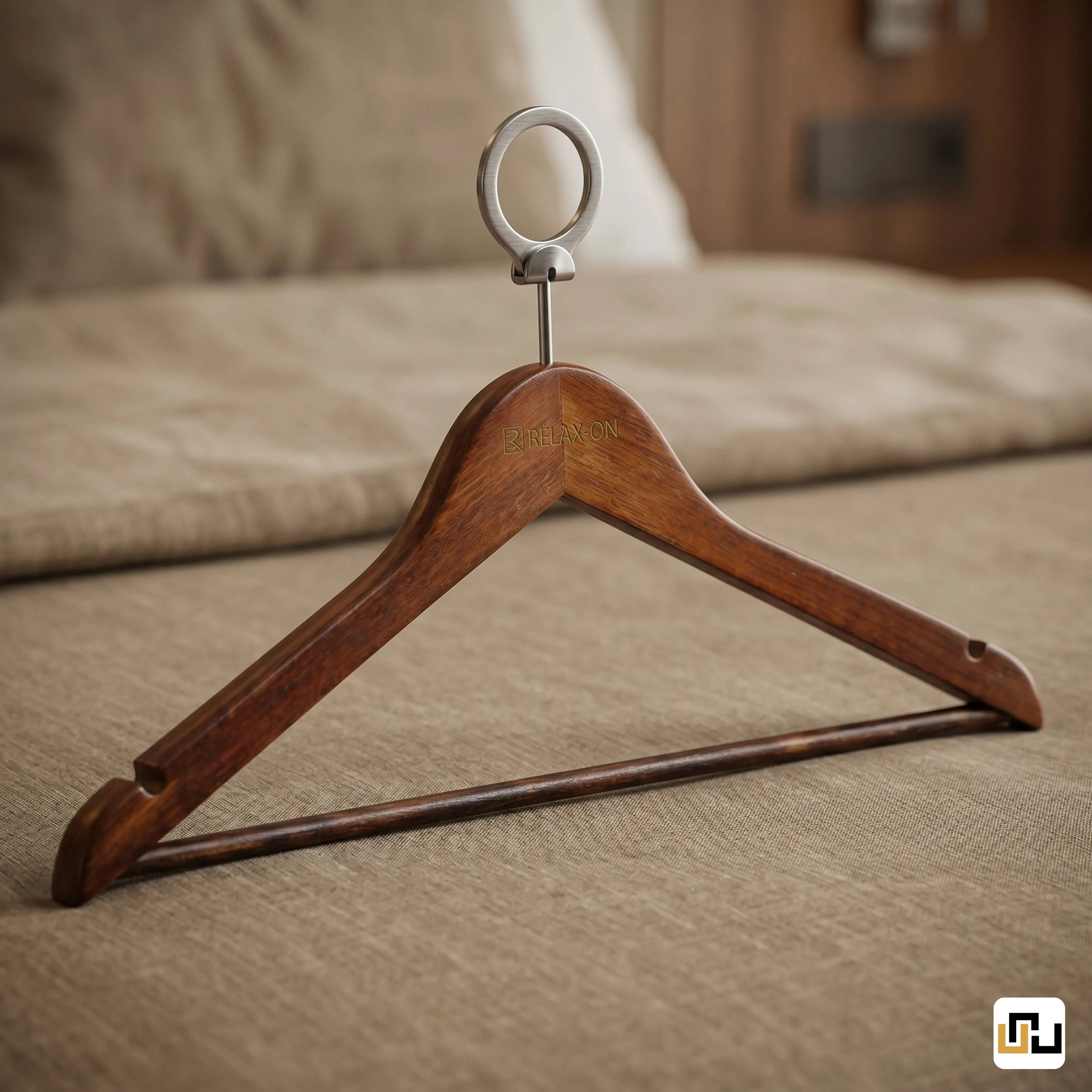 Wooden Hanger - LaxRee Room Amenities