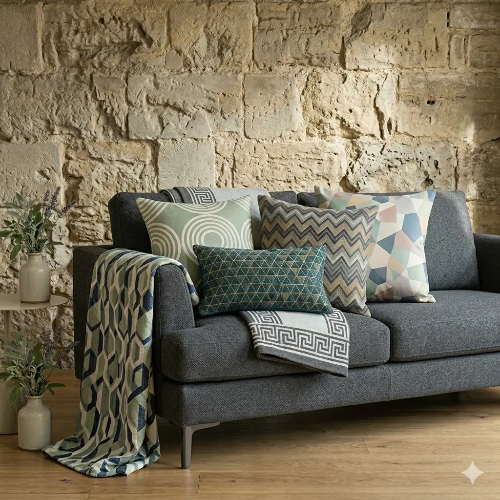 Geometric Accent Throws